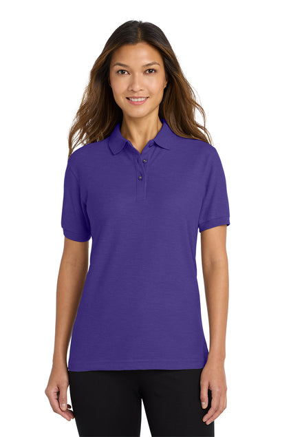 Port Authority® Women's Silk Touch™ Polo (Color: Light Pink, Purple)