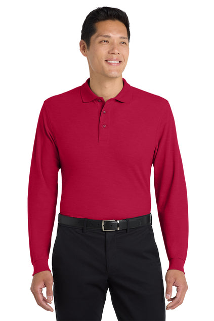 Port Authority® Silk Touch™ Long Sleeve Polo