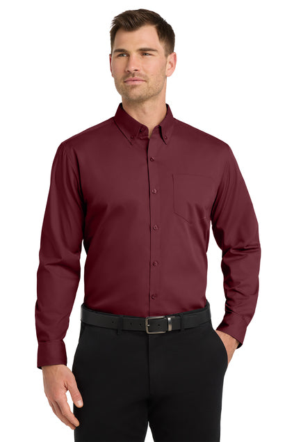Port Authority® Long Sleeve Carefree Poplin Shirt