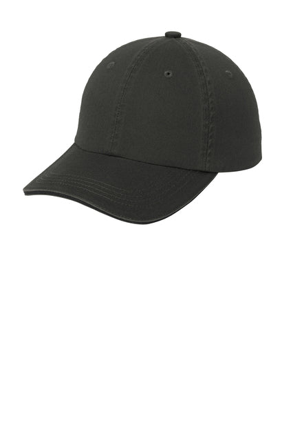 Port Authority® Sandwich Bill Cap with Striped Closure