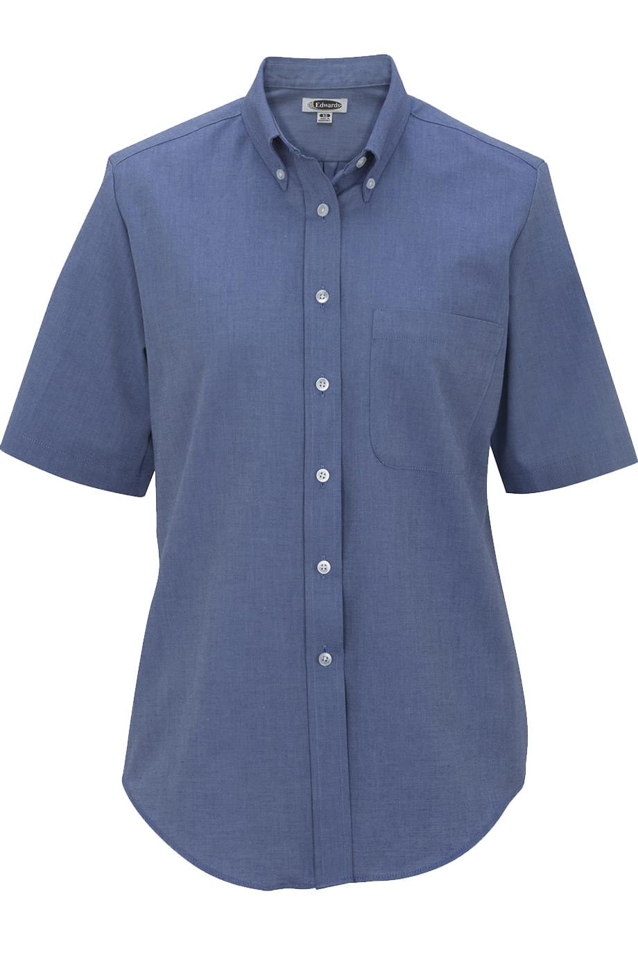 Easy Care Oxford Short Sleeve Ladies Shirt