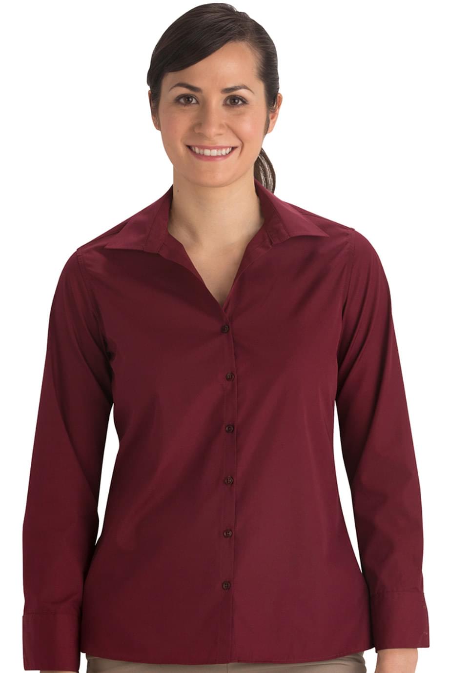 LIGHTWEIGHT POPLIN LONG SLEEVE LADIES SHIRT
