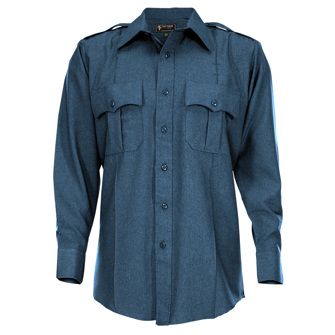 Men’s Polyester Long Sleeve Uniform Shirt (Color: Multiple)