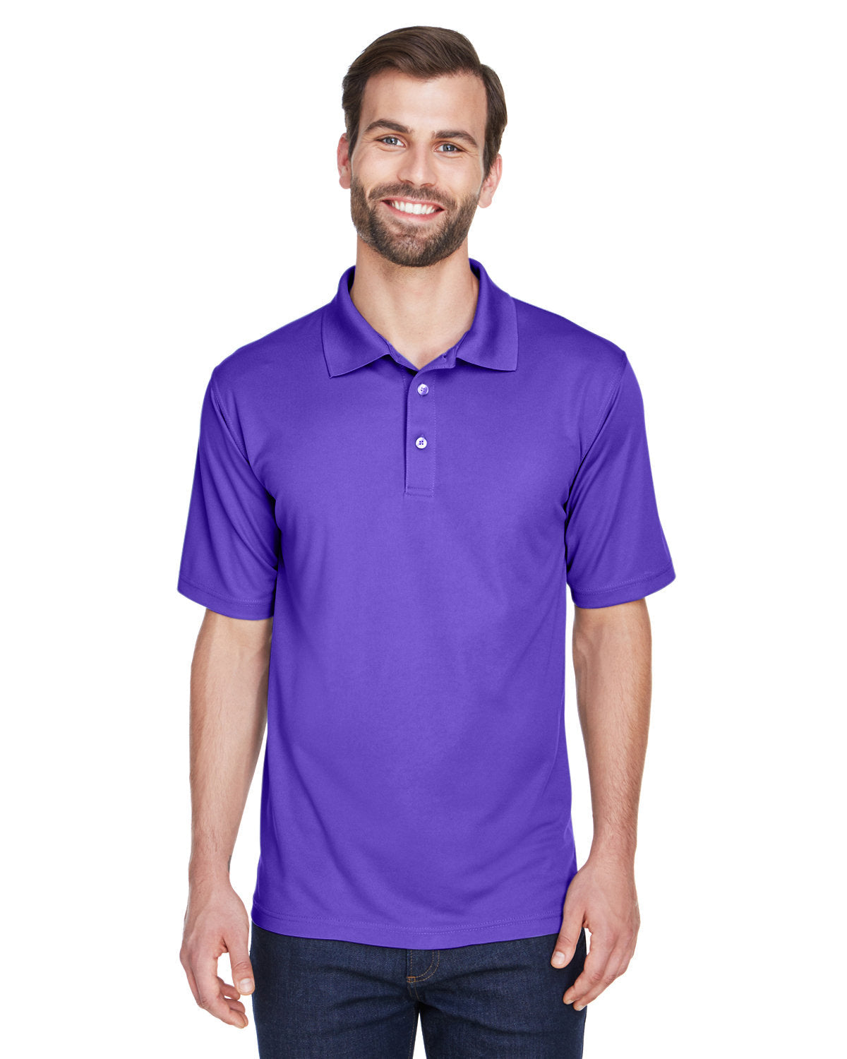UltraClub Men's Cool & Dry Mesh Piqué Polo (Color: Light Colors)