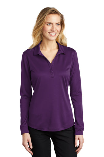 Port Authority® Women's Silk Touch™ Performance Long Sleeve Polo
