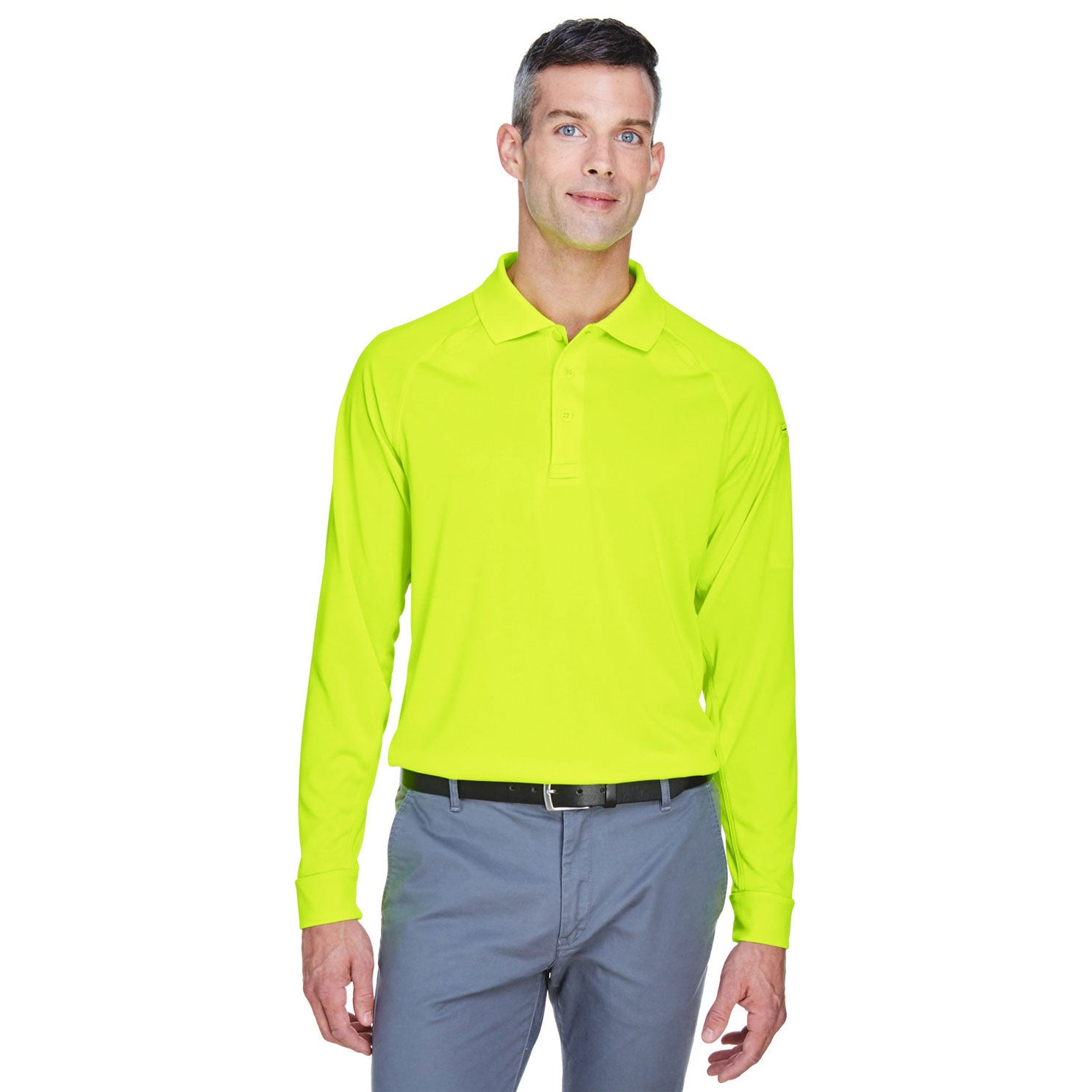 Harriton Men's Advantage Long Sleeve Tactical Polo