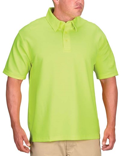 I.C.E.® Men’s Performance Polo - Short Sleeve (Color: Red, Light Blue, Dark Green, Hi-Vis Yellow)