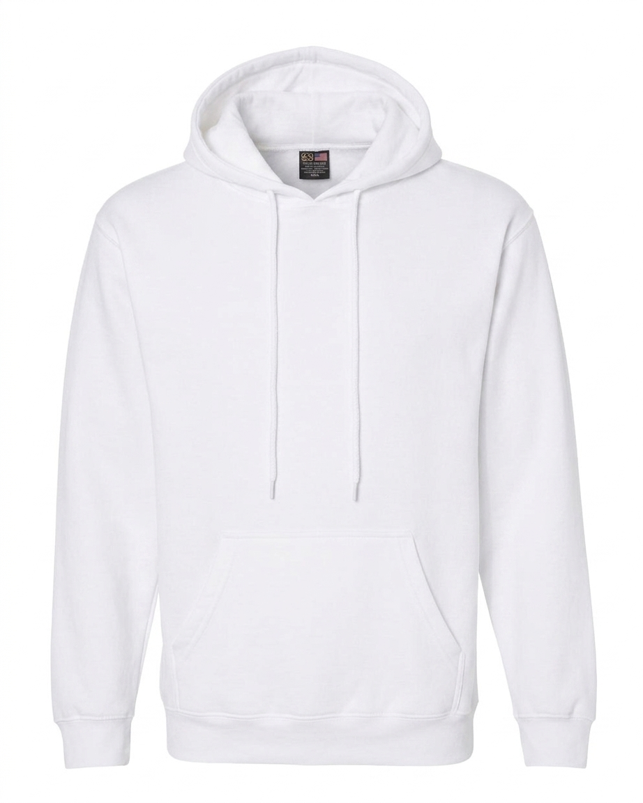 Bayside Adult USA Made Pullover Heavyweight Hooded Sweatshirt