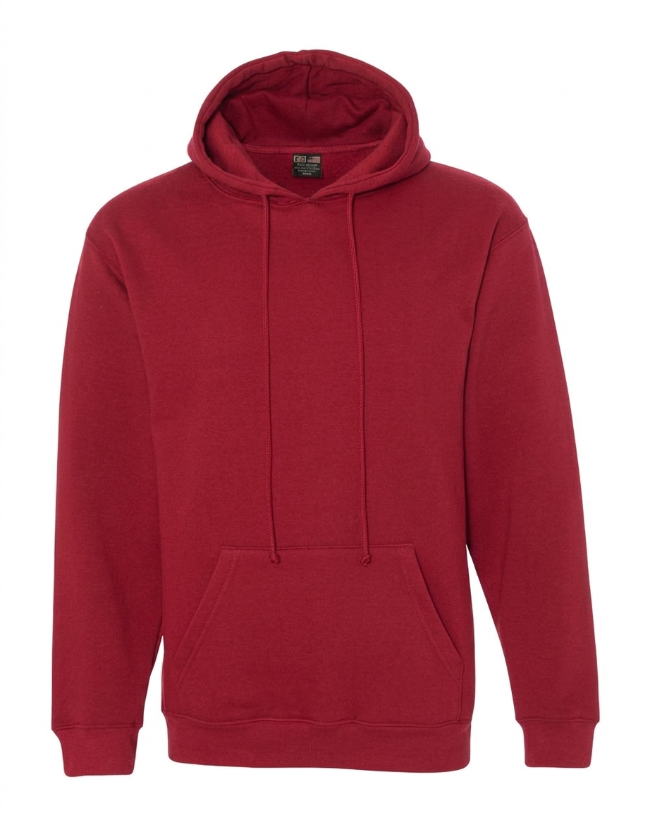Bayside Adult USA Made Pullover Heavyweight Hooded Sweatshirt