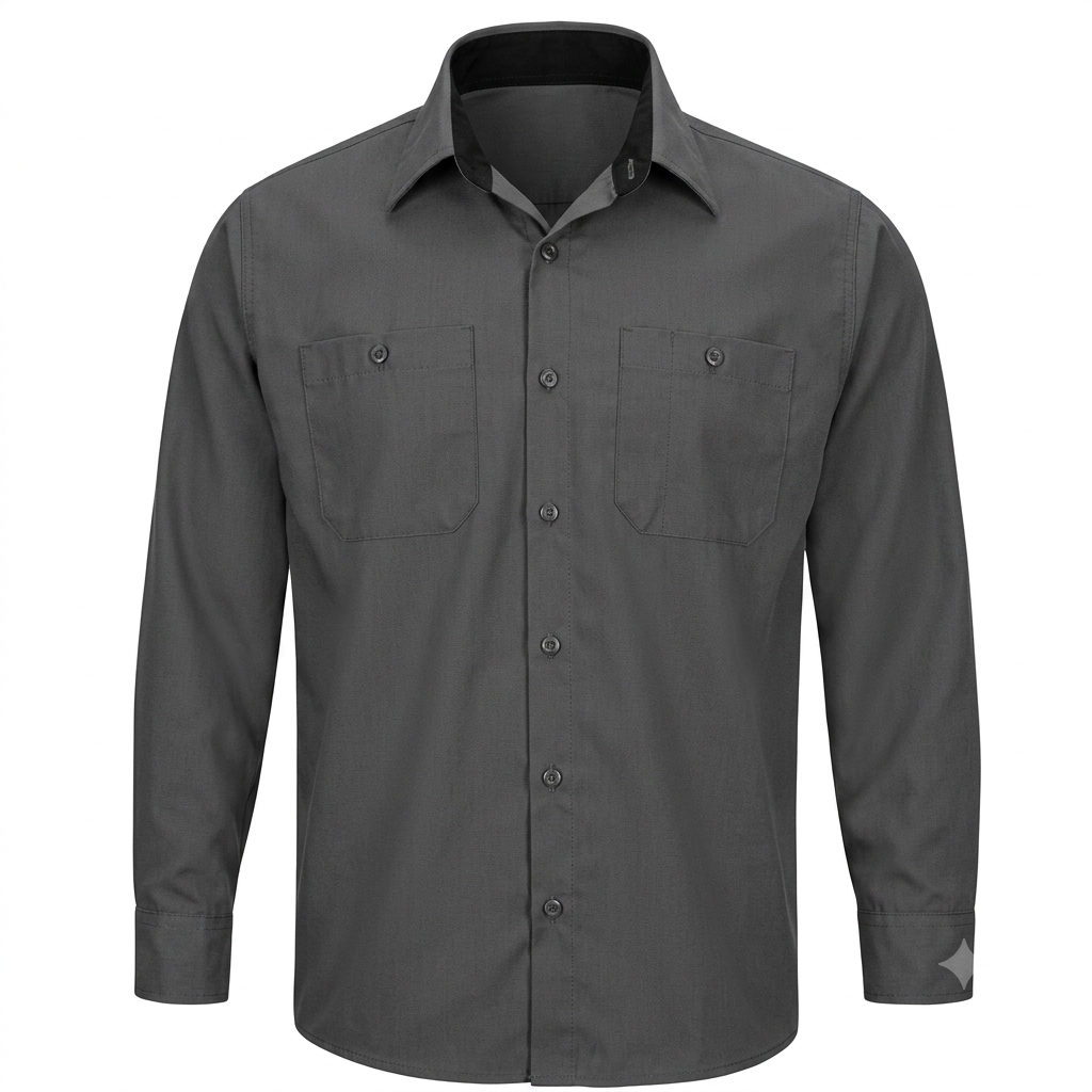 Men's Long Sleeve Performance Plus Shop Shirt with OilBlok Technology