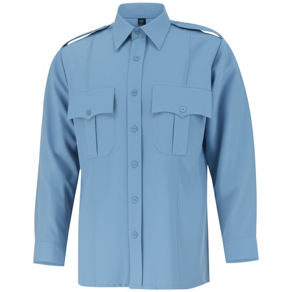 Polyester/Cotton Security Uniforms Shirt, Long Sleeve
