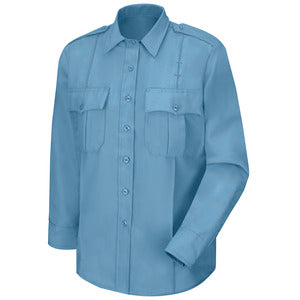 Men's New Dimension® Poplin Uniform Long Sleeve Shirt