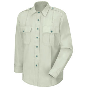 Men's New Dimension® Poplin Uniform Long Sleeve Shirt