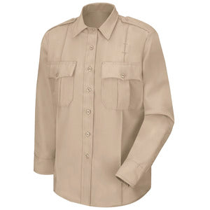 Men's New Dimension® Poplin Uniform Long Sleeve Shirt