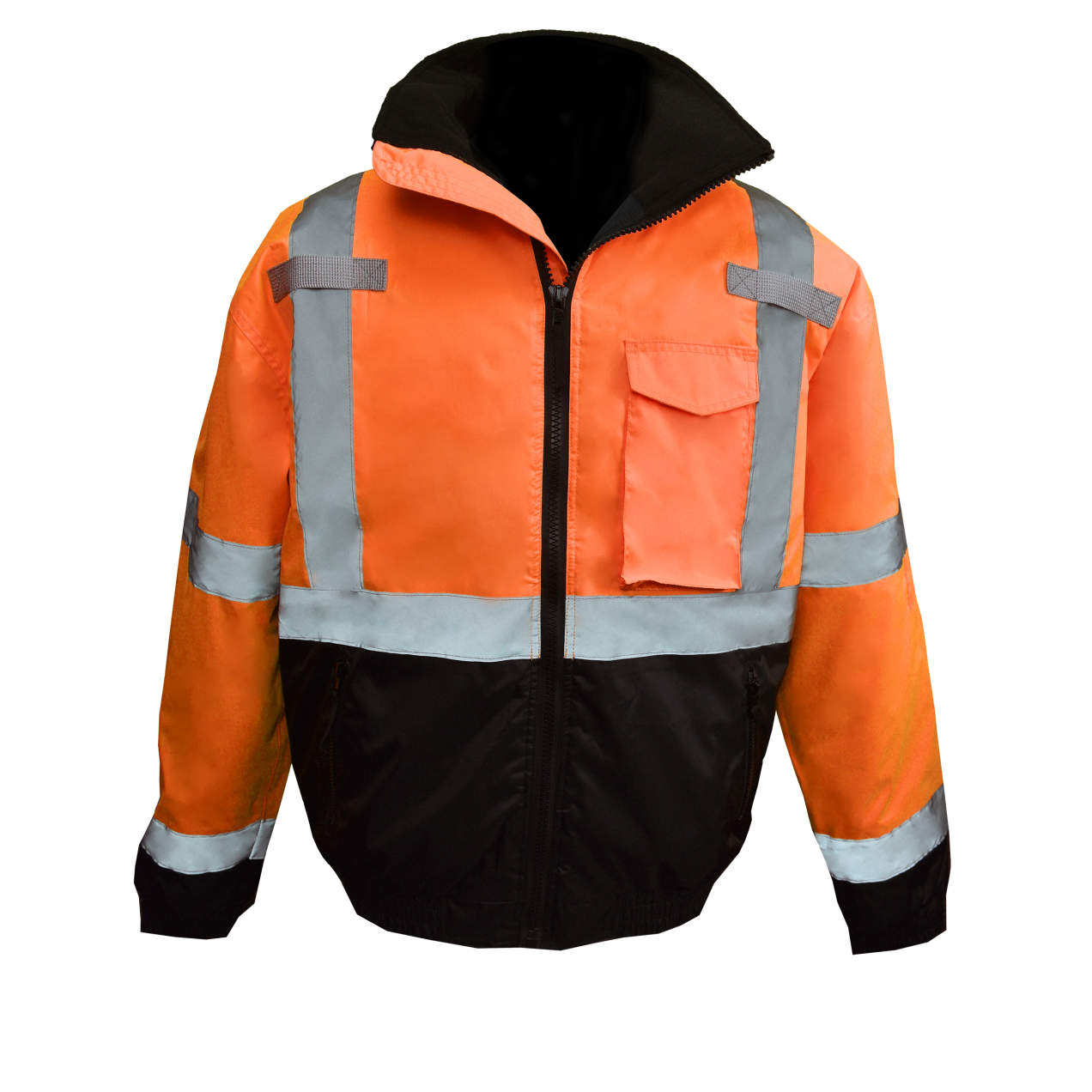 Class 3 High Visibility Weatherproof Bomber Jacket with Quilted Built-in Liner