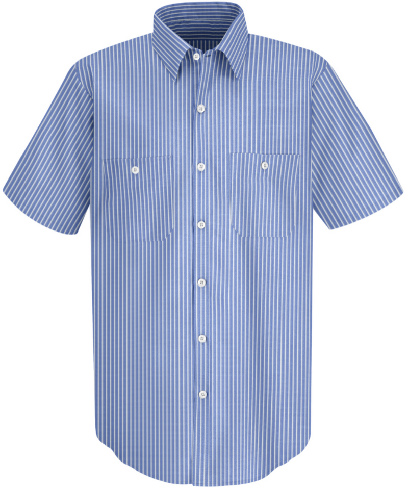 Short Sleeve Microcheck Uniform Shirt