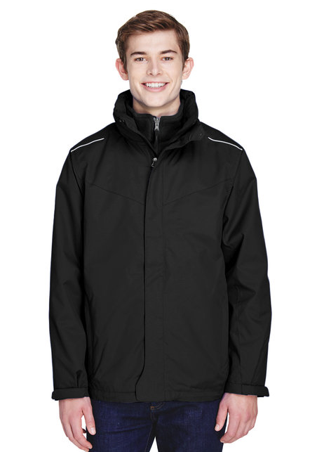 Core365 Men's Region 3-in-1 Jacket with Fleece Liner