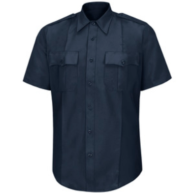 Women's New Dimension® Poplin Short Sleeve Uniform Shirt