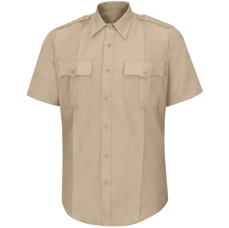 Women's New Dimension® Poplin Short Sleeve Uniform Shirt