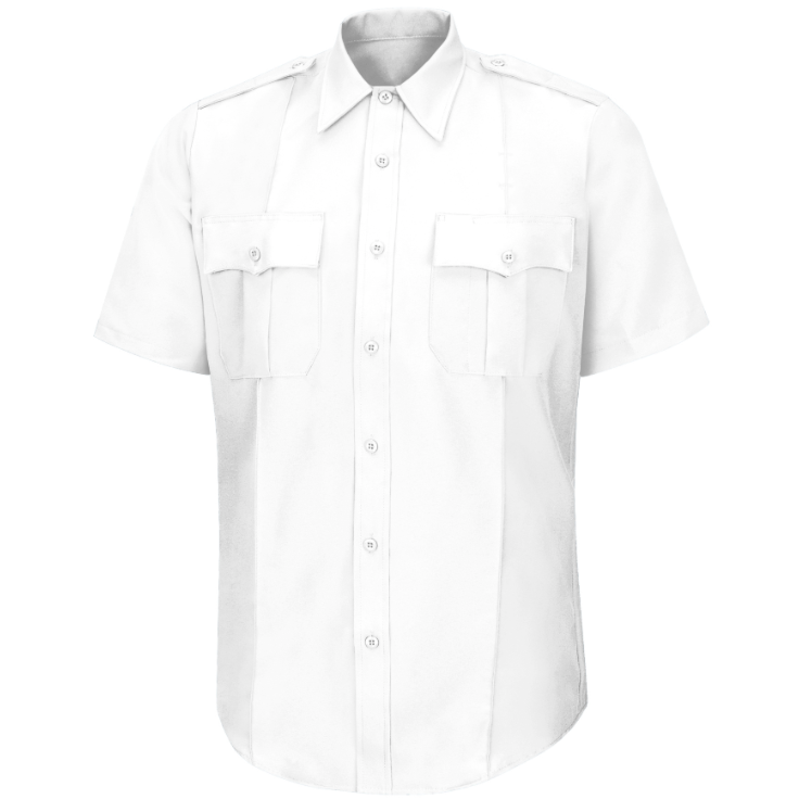 Women's New Dimension® Poplin Short Sleeve Uniform Shirt