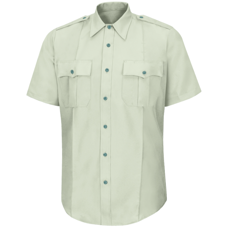 Women's New Dimension® Poplin Short Sleeve Uniform Shirt