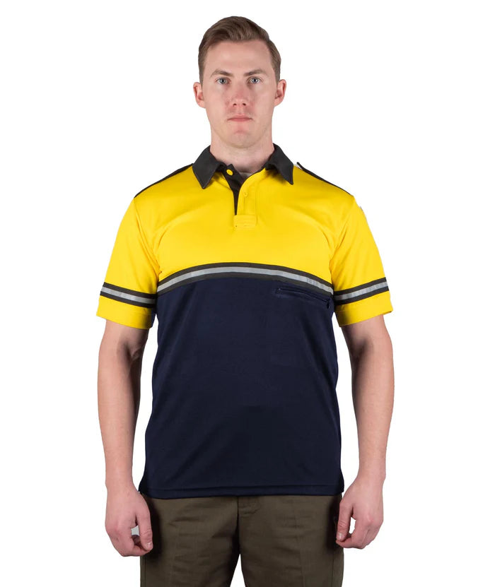 First Class Two Tone Bike Patrol Shirt With Zipper Pocket