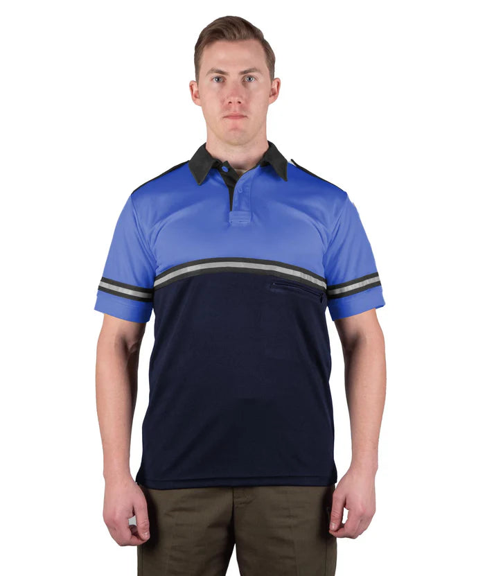 First Class Two Tone Bike Patrol Shirt With Zipper Pocket