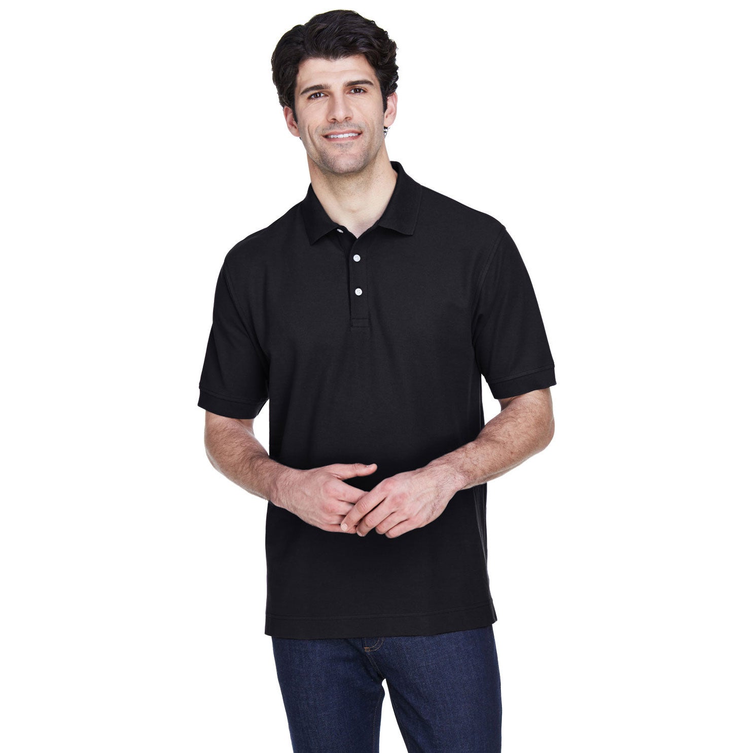 Devon & Jones Men's Pima Piqué Polo