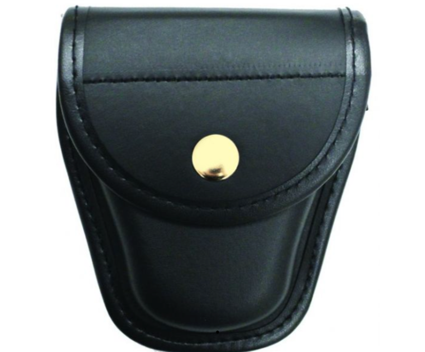 Single Plain Leather Handcuffs Holder
