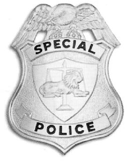 Metal Badge (Special Police) Pin Back