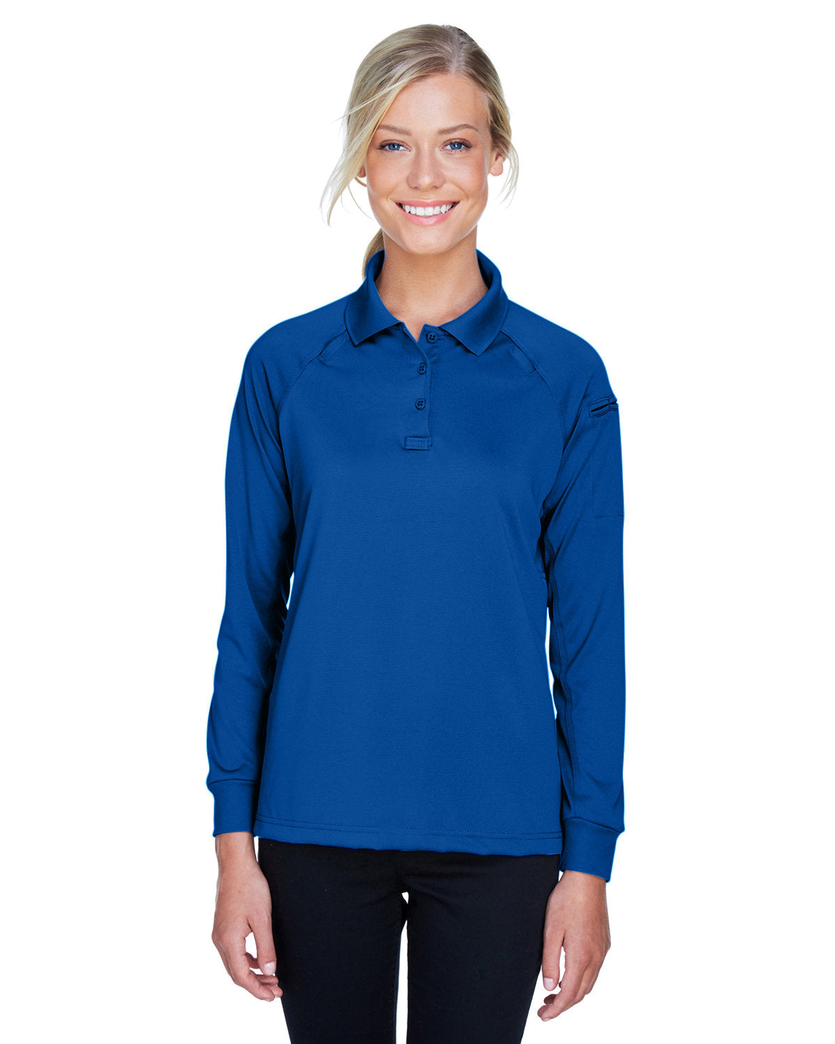 Harriton Women's Advantage Long Sleeve Tactical Polo