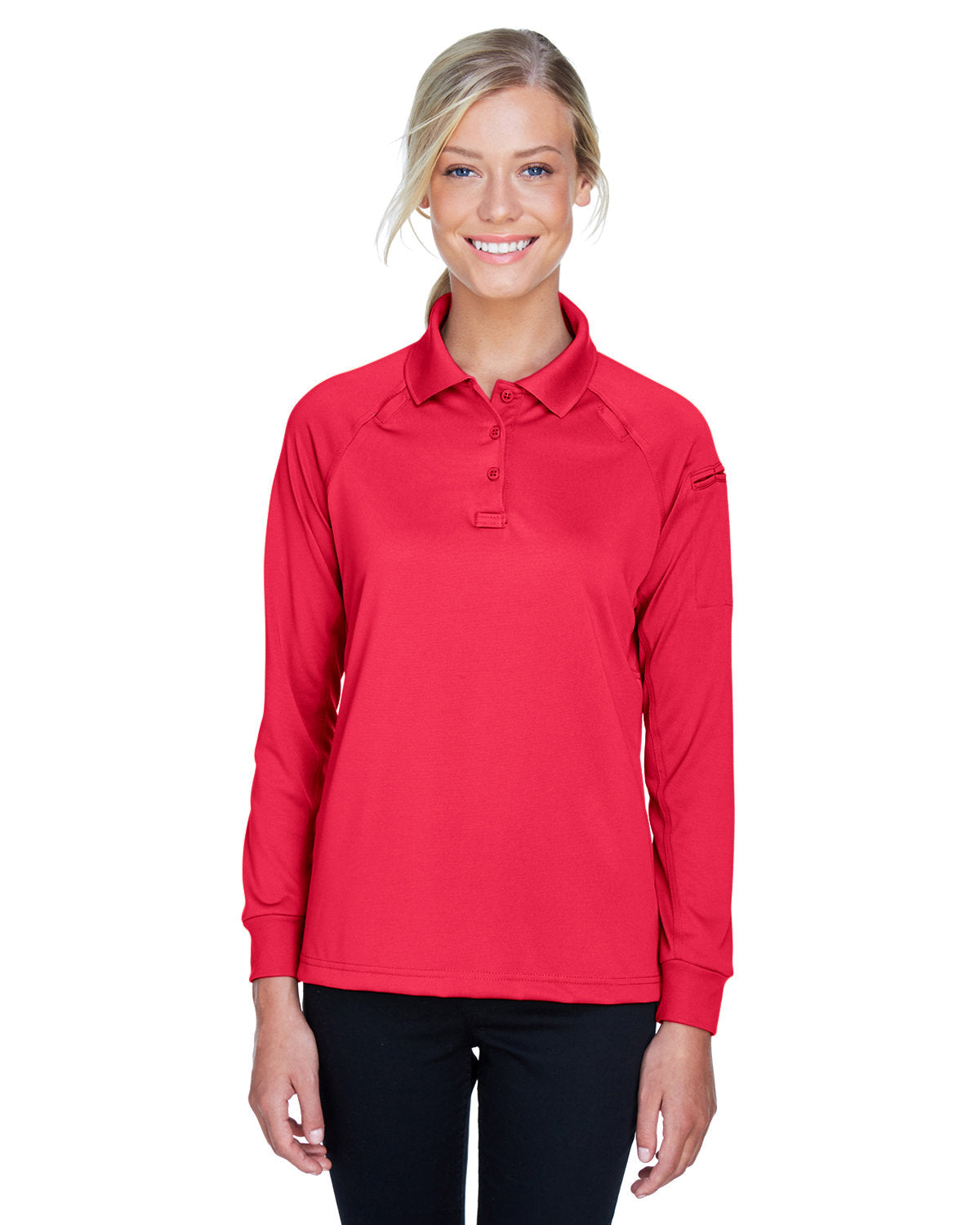 Harriton Women's Advantage Long Sleeve Tactical Polo