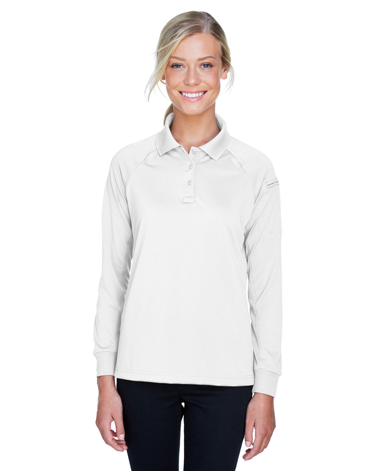 Harriton Women's Advantage Long Sleeve Tactical Polo