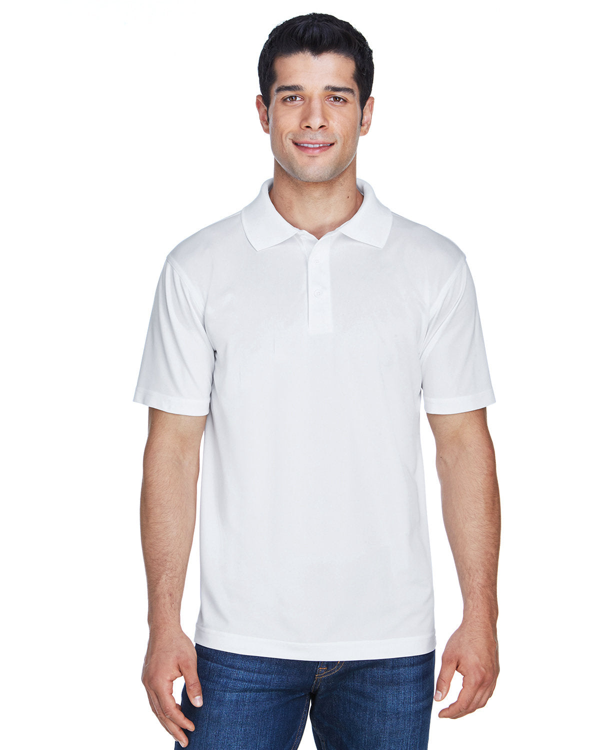 Harriton Men's Polyester Jersey Polo