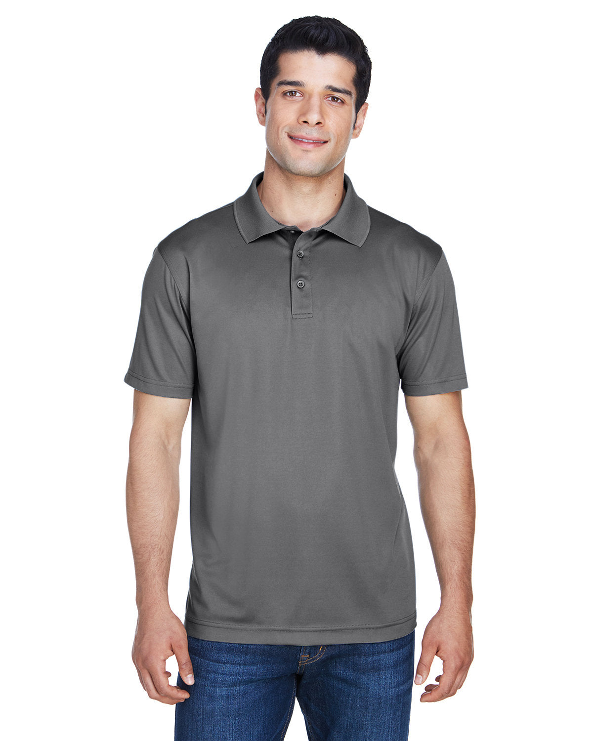 Harriton Men's Polyester Jersey Polo