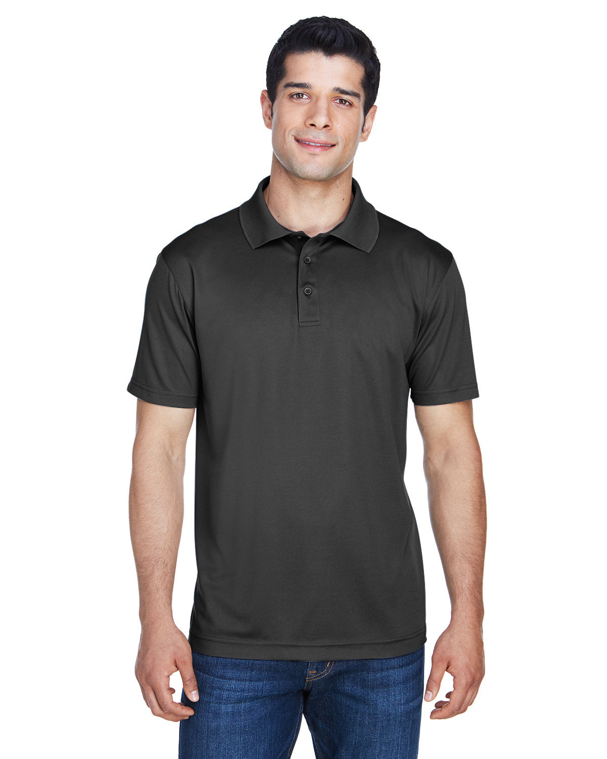 Harriton Men's Polyester Jersey Polo
