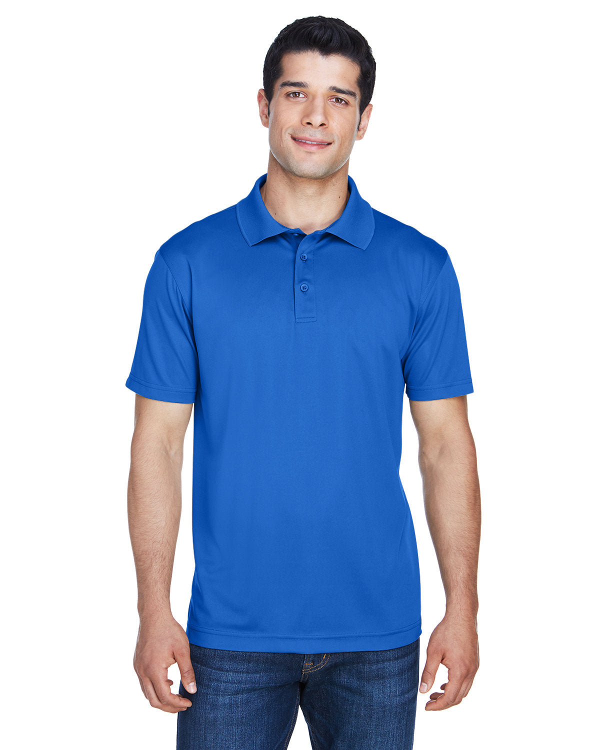 Harriton Men's Polyester Jersey Polo