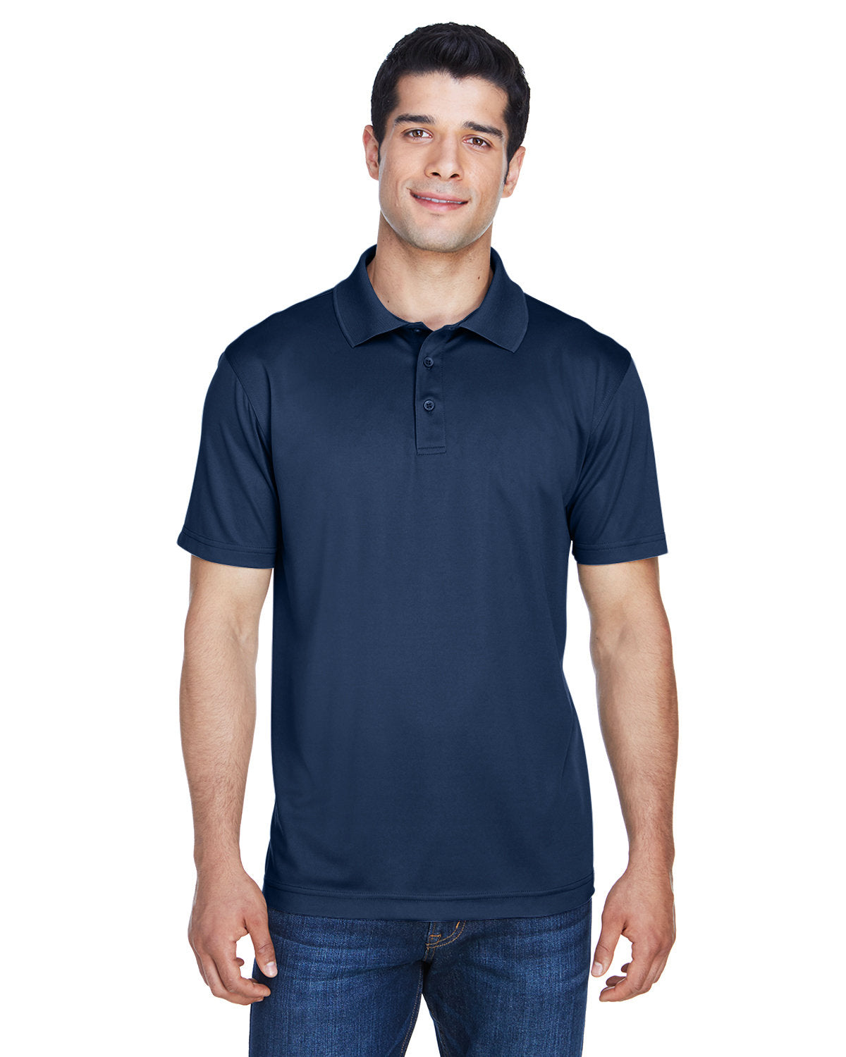 Harriton Men's Polyester Jersey Polo
