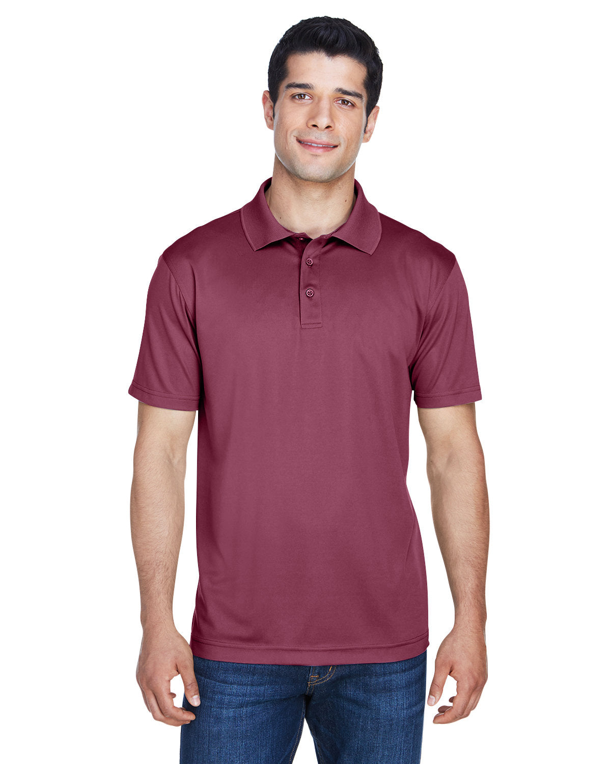 Harriton Men's Polyester Jersey Polo