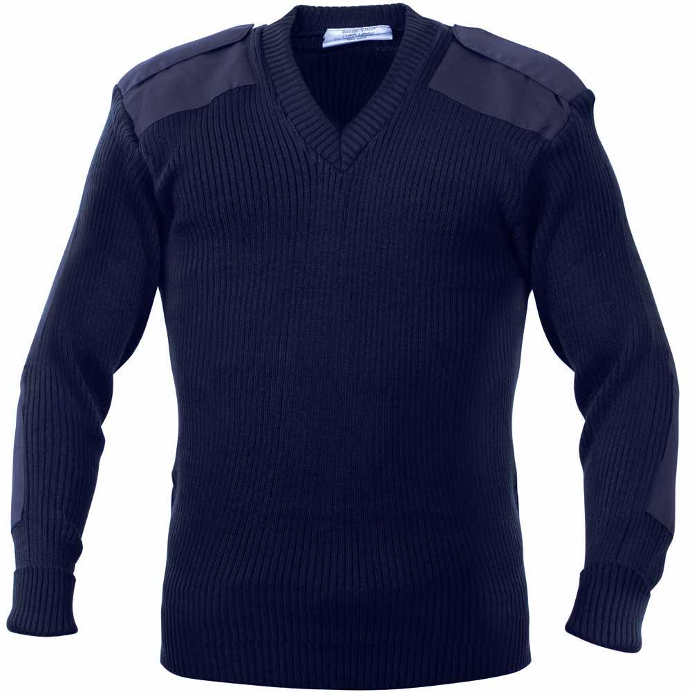 V-Neck Acrylic Commando Sweater