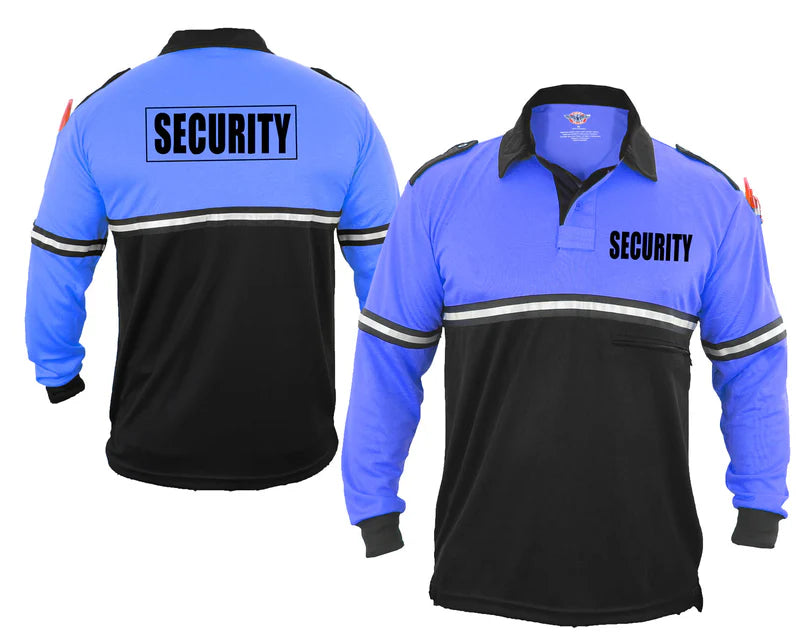 First Class Two Tone With Zipper Pocket Long Sleeve W/ Security ID on Front and Back
