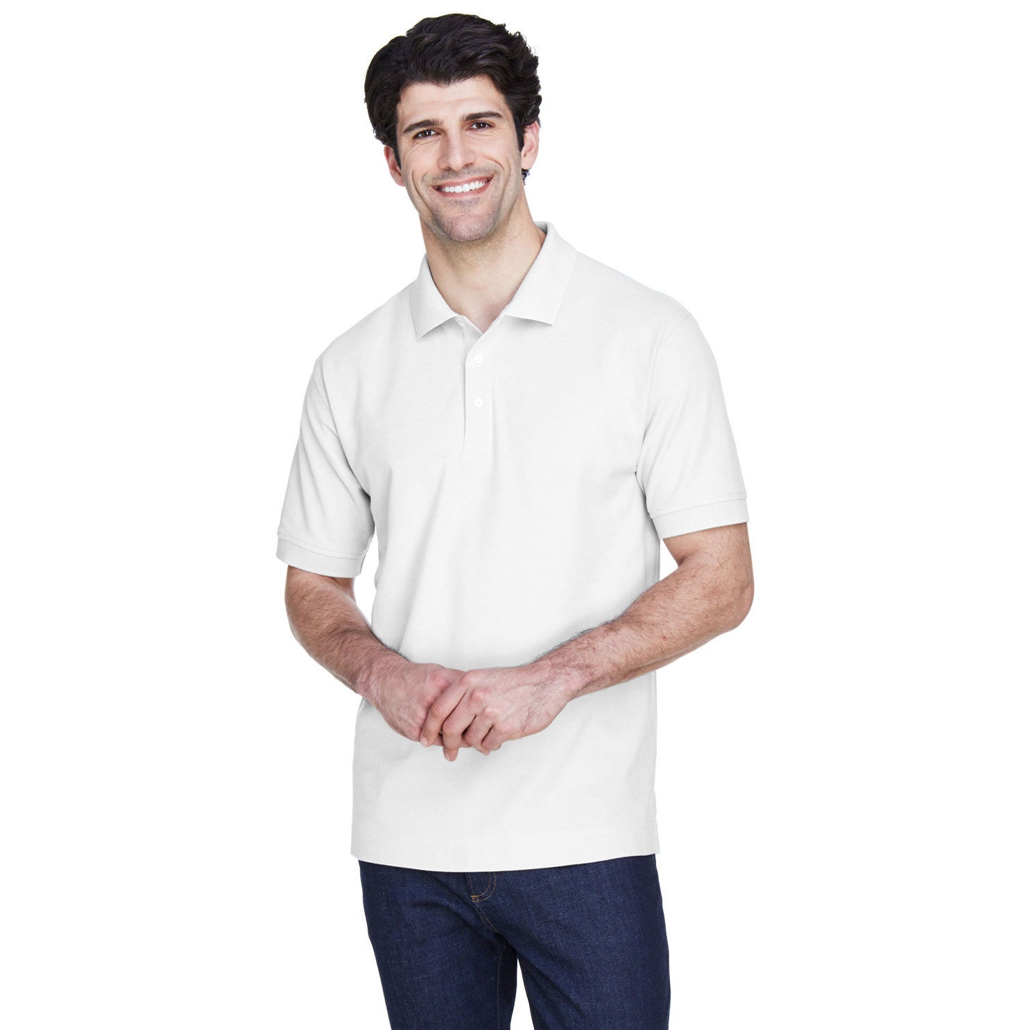 Devon & Jones Men's Pima Piqué Polo