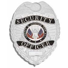 Security/Officer Breast Badge, Lib/Just, U.S.Flag freeshipping - Image First Uniforms